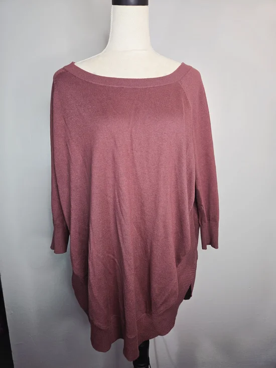 Express Mauve Rose Knit Sweater - Picture 2 of 6